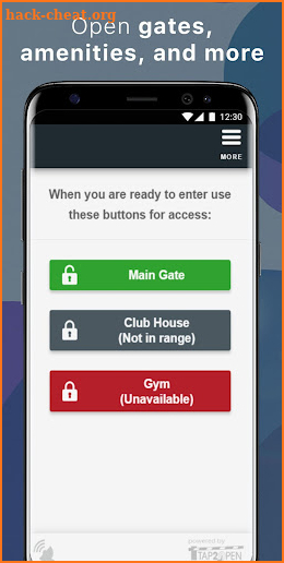 Tap2Open Access: Smartphone Entry for Users screenshot