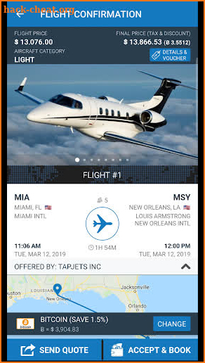 TAPJETS - Private Jets Instantly screenshot