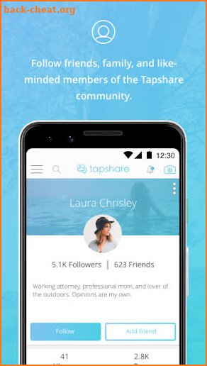 Tapshare screenshot