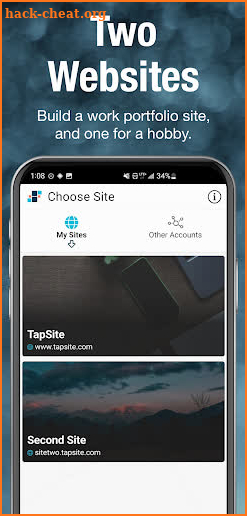 TapSite: Make Websites screenshot