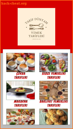 Tarif Dünyam (Yüzlerce Tarif) screenshot