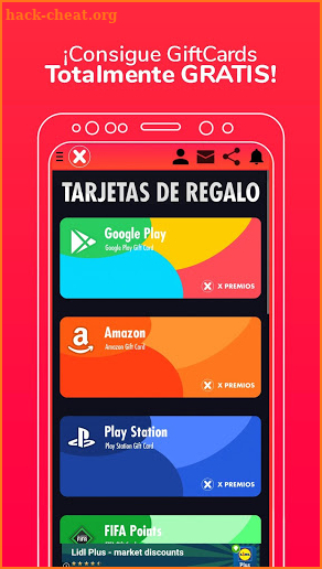 Tarjetas de regalo - XPremios PRO screenshot