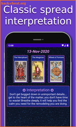 Tarot screenshot