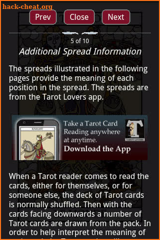 Tarot Card Combinations screenshot