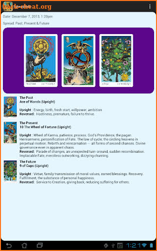 Tarot of the Holy Light screenshot