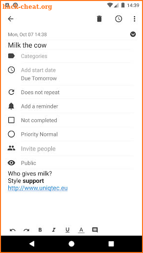 Tasks & Notes for Office365 and Google Tasks screenshot