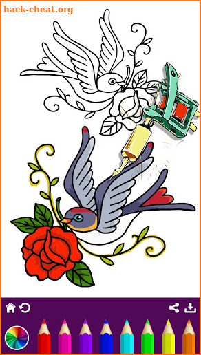 Tattoo Coloring Book screenshot