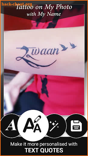 Tattoo Name On My Photo Editor screenshot