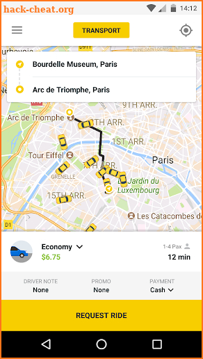 Taxi App - Material UI Template screenshot