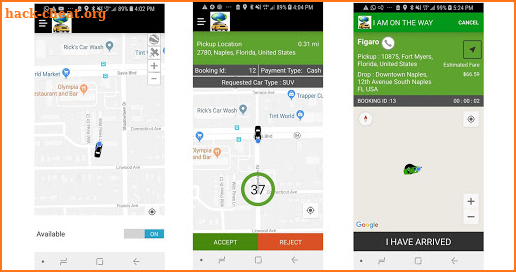 TAXICABS screenshot