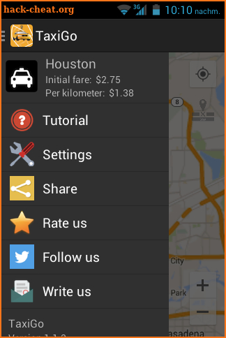 TaxiGo - Taxi Fare Calculator screenshot