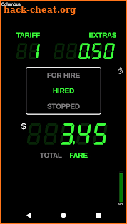 Taximeter screenshot