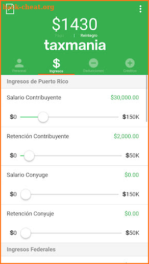 Taxmania Calculadora screenshot