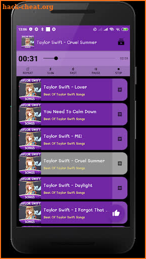 Taylor Swift Songs - Offline screenshot