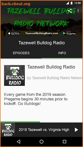 Tazewell Bulldog Radio screenshot