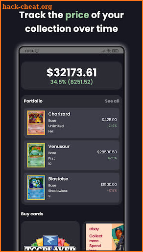 TCG Portfolio - Card Price App screenshot