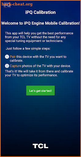 TCL iPQ Engine Mobile Calibration screenshot
