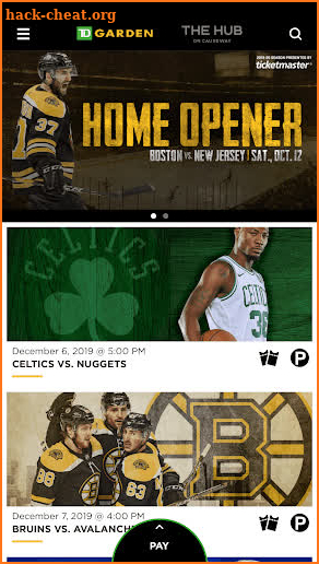 TD Garden Hub screenshot