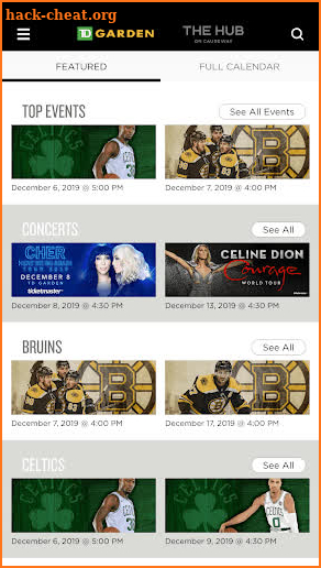 TD Garden Hub screenshot