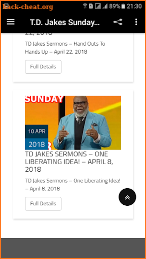 T.D. Jakes Sunday Sermons screenshot