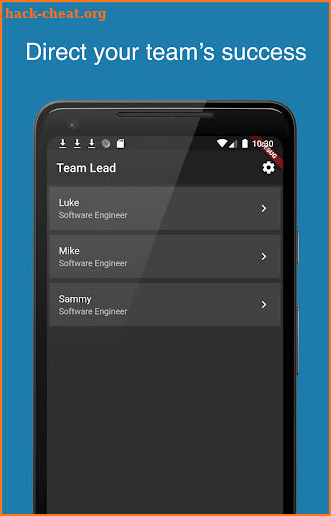 Team Lead screenshot