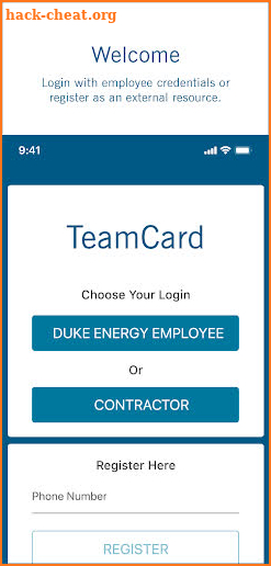 TeamCard screenshot