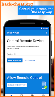 TeamViewer for Remote Control screenshot