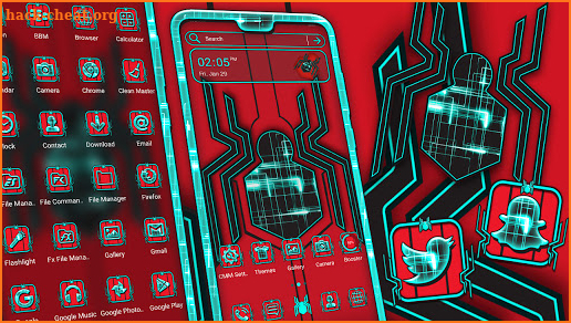 Tech Spider Launcher Theme screenshot