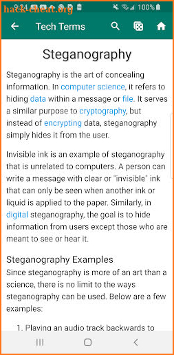 Tech Terms Computer Dictionary screenshot