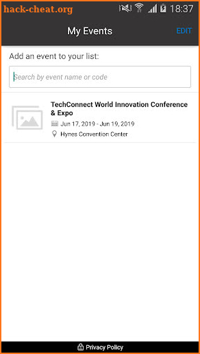 TechConnect Events screenshot