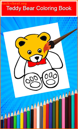 Teddy Bear Coloring Book Game screenshot