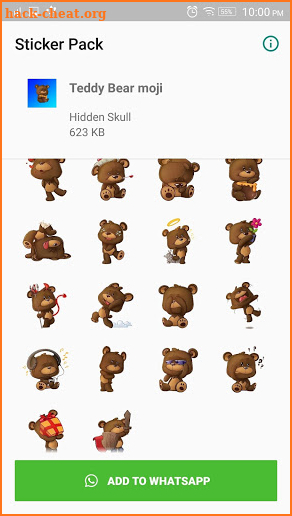 Teddy Bear Sticker for WAStickers screenshot