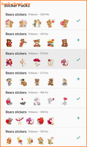 Teddy Bear stickers - WAStickerApps screenshot