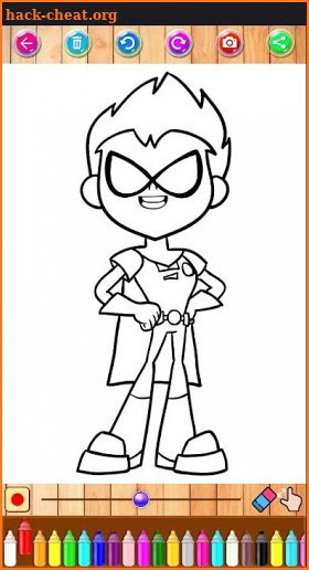 Teen Coloring Book Titans Go Go Go screenshot