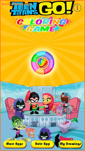 Teen coloring of titans go screenshot