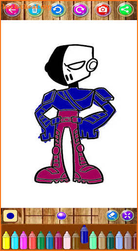 Teen Coloring Page Titans Go screenshot