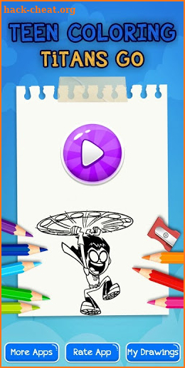 teen coloring the titans cartoon go game screenshot