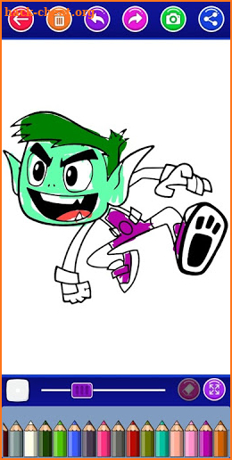 teen coloring the titans cartoon go game screenshot