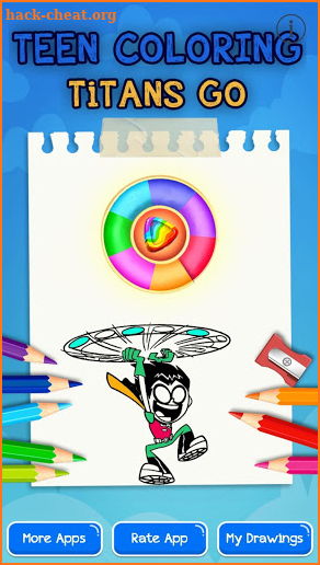 teen coloring titans go cartoons screenshot