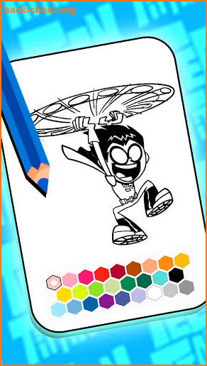 Teen Titans coloring cartoon screenshot