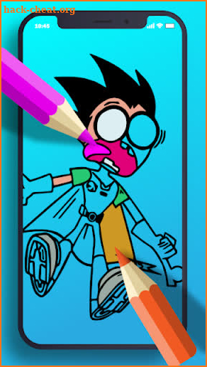 Teen Titans Coloring Go Cartoon game screenshot