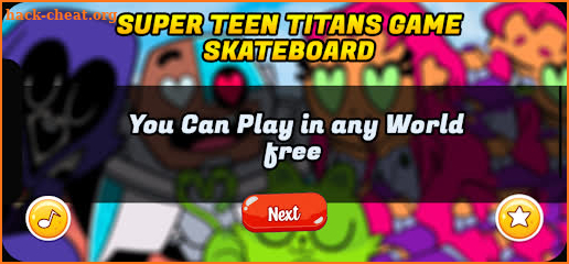 Teen Titans Game Skateboard Go screenshot