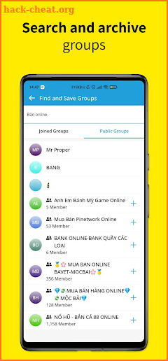 Telegram Search Join Group screenshot