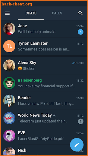 Telegram X screenshot