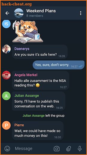 Telegram X screenshot