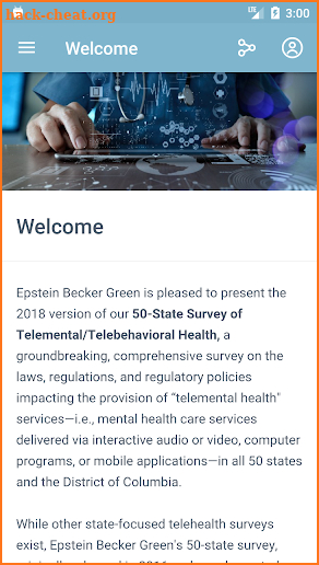 Telemental Health Laws screenshot