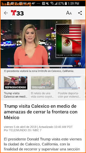 Telemundo 33 screenshot