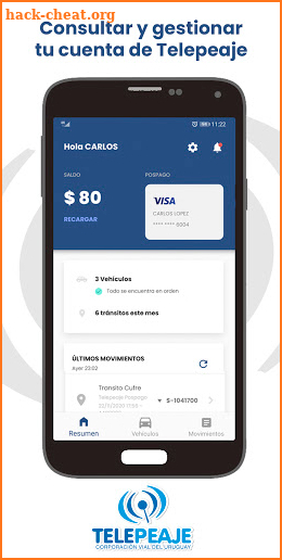 Telepeaje uy screenshot