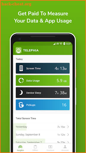 Telephia screenshot