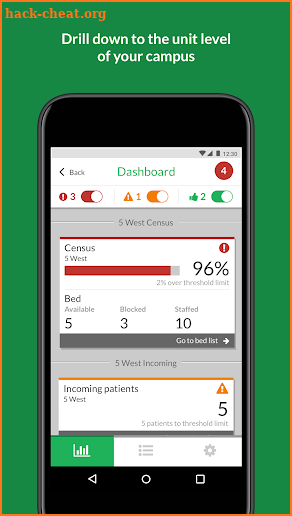 TeleTracking Patient Flow screenshot